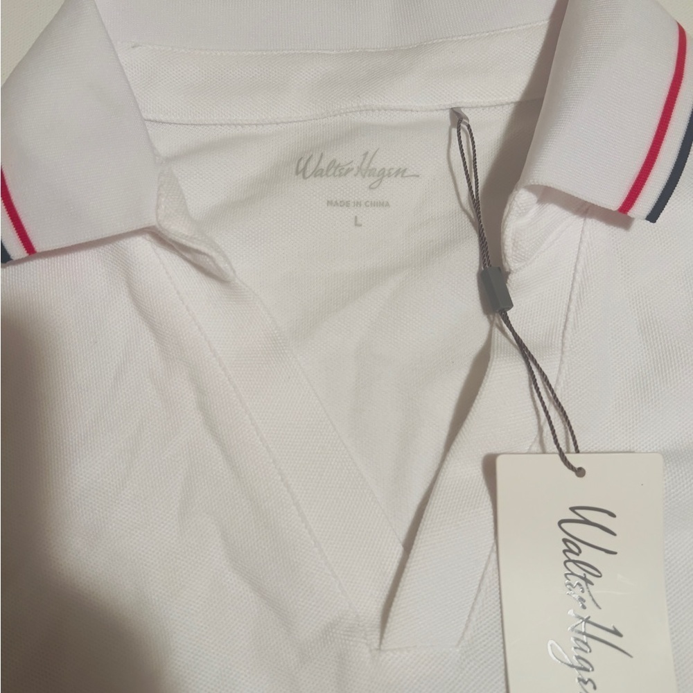 NWT Walter Hagen Women's Taped Drop Waist Golf Dress White Size L MSRP $90 (G1) - Picture 5 of 6
